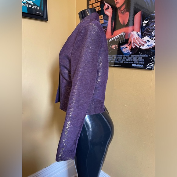 Women’s Vintage Shiny Blazer ( 8 ) - Picture 6 of 6
